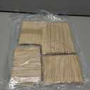 Mibly 4 Style Pack of 600 Assorted Wooden Wax Sticks for Body Legs Face and Small Medium Large Sizes Eyebrow Waxing Applicator Spatulas for Home and Spa Usage (Assorted Pack of 600)