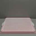Dog Pee Pad Holder, Puppy Potty Training Tray 22.5X16.5 for Small Dogs (Pink)