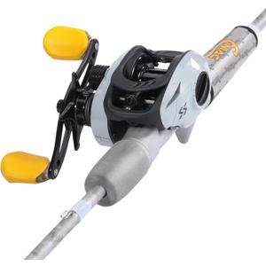 Sougayilang Spinning& Casting Fishing Rod Combos with Graphite 2Pc Blanks Fishing Reel for Bass Fishing (6'0" Medium- Fast- 2piece)