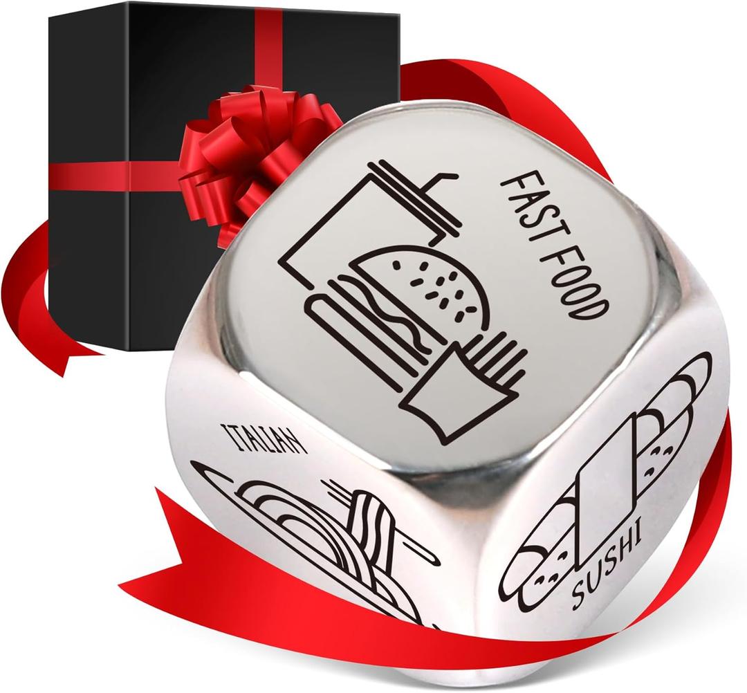 9 x Valentines Day for Him Gifts, Men Gifts for Him Valentines Day, Anniversary for Couple Boyfriend Husband Gift, Funny Date Night Dice for Men Couple, Birthday Wedding Gift