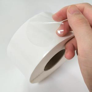 2.5-inch Clear Round Stickers - 500 Pieces Envelope Closure Stickers Clear Adhesive dots for Gift Bags, Boxes Tear-Off Closure Waterproof Labels Mailing, Packaging Supplies Envelope Seals (Transparent)