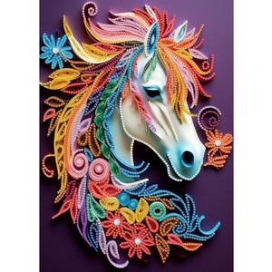 3 x CraftCraze Diamond Painting Adult Kits, Diamond Art Kits for Beginners, DIY Horse Diamond Painting for Home Wall Decoration 11.8 x15.7 inches