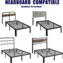 Hunlostten 12" Twin XL Heavy Duty Bed Frame No Box Spring Needed, Metal Twin XL Platform Bed Frame with Round Corners, Easy Assembly, Noise Free, Black
