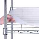 BRIAN & DANY Wire Shelf Liner 18" X 48", Heavy Duty Shelf Liners for Wire Shelving, Waterproof Protector Mats, Set of 6, Transparent