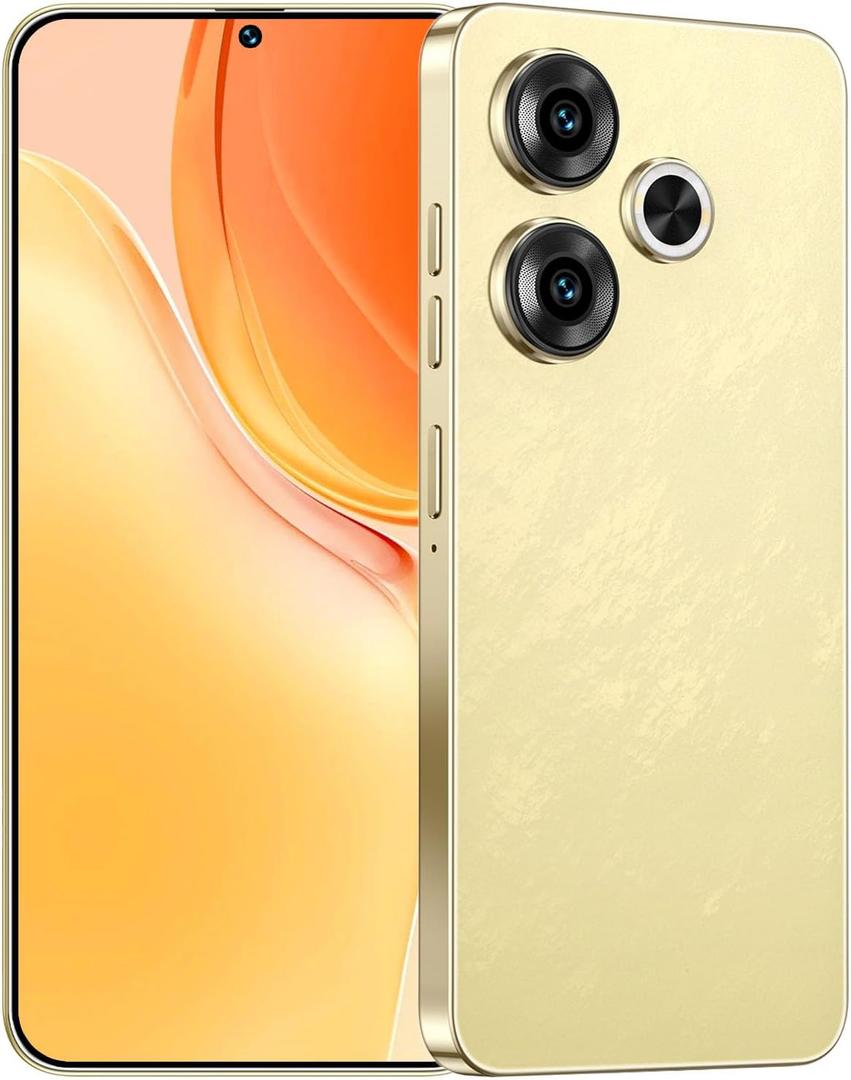 Unlocked Phones S19, Android 14 Mobile Phone, 12GB+512GB Smartphone, 5G Dual SIM, 48MP+108MP Camera Cell Phone, 6.8'' Screen, 6800mAh Battery, Face ID,