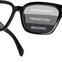 Progressive Multifocal Reading Glasses for Women Men, Anti Glare Blue Light Blocking Multifocus Computer Glasses