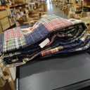 Eddie Bauer - Queen Quilt Set, Cotton Reversible Bedding with Matching Shams, Luxurious Bedding Set (Madrona Navy/Red, Queen)