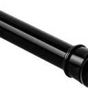 Shower Curtain Rod 42-78 Inch, 1"Diameter Spring Long Adjustable Tension Curtain Rods for Bathroom Windows Closet No Drilling No Rust, Black