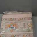 Area Rugs 6'x9' Washable Non-Slip, Floral Vintage Distress Print Pattern Medallion Carpet for Living Room Bedroom Dining Room, Light Pink Colorful