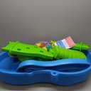 Step2 Rain Showers Splash Pond Water Table, Kids Water and Sand Activity Sensory Playset, Summer Outdoor Toys, 13 Piece Water Toy Accessories, For Toddlers 1.5+ Years Old, Blue & Green