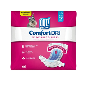 Potty Training, Dog Diapers, Female Doggie in Heat, Puppy Training, Incontinence, Puppy Essentials 13”-18” Waist (XS/S) 96 diapers