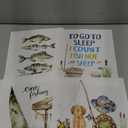 Frimeeme Fishing Theme Nursery Wall Art Prints,4Pcs Nursery Hunting Wall ArtNursery fishing wall artHunting Dog Posters Prints for Boys Room Farmhouse Canvas 8 x 10 In Unframed