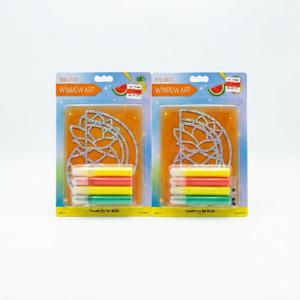 Creativity for Kids Window Art Fun Fruits - Paint and Decorate 2 Suncatchers, Create Your Own Window Art for Kids 2 Pack