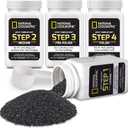 NATIONAL GEOGRAPHIC Rock Tumbler Grit and Polish Refill Kit - Tumbling Grit Media, Polish Up to 20 lbs. of Rocks, Works with any Rock Polisher & Tumbler Supplies