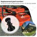 2 Pack Rotary Cutter Blade Bolt Kit 63607 Compatible with Bush Hog, with Nuts and Lock Washers, Replaces: 802-263C, 802-277C, 7919, 252BH, 20322