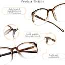 LifeArt Blue Light Blocking Glasses, Anti Eyestrain, Computer Reading Glasses,TV Glasses for Men and Women, +3.00