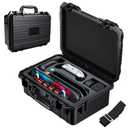 Auarte [Super Hard Carrying Case for Nintendo Switch 2(2025),All In One Portable Fully Protective Hard Travel Case,Waterproof Bag for Console Controller Accessory (Black)