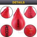 Superior Boxing Speed Bag - PU Leather Speed Punching Ball - Heavy Duty Hanging Swivel Ball for Gym & MMA Muay Thai Sports Fitness - Punching Dodge Striking Speed Reflex Ball
