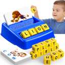 Learning Games for Kids Ages 3-8, Matching Letter Game for Kids Toys Ages 3-8 Educational Toys for 3-8 Year Olds Boys Girls Birthday Party Easter Gifts for 3-8 Year Olds Boys Girls Blue