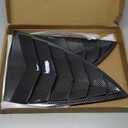 YHCDSEA for Model Y Side Window Louver Cover Sport Style for Tesla Model Y 2021 2022 2023 2024 2025 2026 Accessories (Glossy Carbon Fiber Pattern)