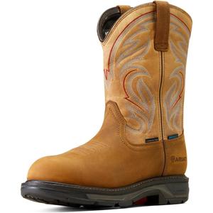 ARIAT Men's Workhog Xt Coil Waterproof Carbon Toe Work Boot Western (10 Wide, Distressed Brown/Bravo Brown)