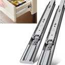 LONTAN 4 Pairs 20 Inch Heavy Duty Soft Close Drawer Slides - 100LB Load Capacity Full Extension Drawer Glides Side Mount Ball Bearing Dresser Cabinet Rails with Screws