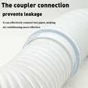 Portable Air Conditioner Hose Coupler, Universal Exhaust Hose Coupler Fit 5 inch & 5.9 inch Hose, Portable AC Hose Connector Extention