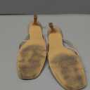 LAICIGO Women’s Square Open Toe Flip Flops Stiletto Heels Strappy Thong Slide on Slingback Mules Sandals. Size 8,5