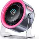 Handheld Portable Fan with Ice Cooler: 100-Speed 5500mAh Rechargeable Handheld Fan, 12H Time Hand Cooling Personal Fans with 20000 RPM Air Turbo Tech for Travel Outdoor (Pink)