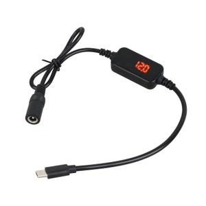 12V Heated Jacket Battery Step-Up Adapter Charger Cable Type-C to DC5.5mm for Milwau-keeMakita, Dewalt Heated Jackets, Heated Vests and Heated Hoodies(Designed for 12V Heated Jackets Only)