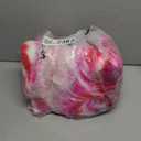 IXU Women's Faux Fur Boot Furry Fluffy Round Toe Suede Winter Comfy Plush Warm Short Outdoor Indoor Flat Shoes Knee-High Boots (8.5, Red/Pink)