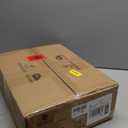 LUE BONA Square Linen Makeup Stool, Metal X Legs, Small Ottoman Stool Chair for Vanity, Modern Padded Seat Foot Rest for Makeup Room, Bathroom (12.9"D x 16.9"W x 18"H)