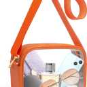 KETIEE Clear Crossbody Bag, Stadium Approved Clear Purse Bag for Concerts Sports Events Festivals (Orange)