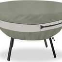 Round Patio Table Cover,Suitable for 36 Inch Diameter Patio Round Table,Waterproof Heavy Duty Round Outdoor Coffee Table Cover,Grey Green