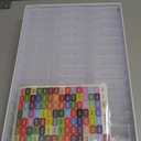 Diamond Art Storage Containers Trays, 45pcs Diamond Painting Trays with Lids, 2-in-1 Beads, Gems & Drills Storage and Line-Up Accessories for Diamond Painting