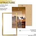 A PLUS MAX 15x23 Picture Frame, Gold Engineered Wood Frame for 15 x 23 Inch Picture Poster Photo, Light Weight 15 by 23 Frame with Wood-grain for Wall - 1 Pack/Gold/15 x23
