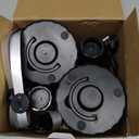 Fly Fans for Tables Rechargeable, Flies Fan to Keep Flies Away by Soft Blades, Food Fans for Camping, Picnic, Fishing, 4PCS, BlackParty Essentials Picnic Accessories for Outside