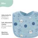 The Peanutshell Baby Boy or Girl Terry Bibs Set of 10-100% Cotton, Soft, Absorbent Baby Bibs for Boys and Girls, Unisex Toddler Baby Boy or Girl Bibs Set, Newborn & Infant Bib - Soft Neutral