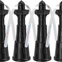 Glovv 4 Pack Fly Fans for Tables, Portable Batteries Powere Bug Food Fan for Camping Essentials Keep Flies Away, Fly Repellent for Restaurant, Camping (Black)