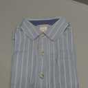 Gymboree,Boys,and Toddler Short Sleeve Linen Button Up Shirt,Dusty Robin, 7