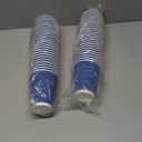 Lamosi 12 oz Insulated Coffee Cups Disposable - 50 Count Blue Paper Coffee Cups No Lids 12oz, Corrugated Ripple Wall Design for Hot Cold Drinks (Navy)