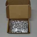 #10 x 1-1/2" Zinc Plated Steel Self Drilling Roofing Screws, Hex Head Self Tapping Screws with EPDM Washer, White Head, 100 PCS