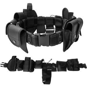 10 in 1 police Tactical belt Security Guard Belt,Versatile Military Modular Equipment System Molded Duty Belt Set for Law Enforcement