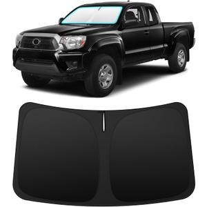 INSAUTO Custom Fit Windshield Sun Shade for Toyota Tacoma 2005-2015 | Foldable Front Window Sunshade Car Accessories, UV & Heat Reflector, Keeps Interior Cool, Includes Storage Bag