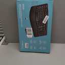 Wireless Keyboard and Mouse Combo,2.4G Full Size Wave Keys Ergonomic Keyboard with Wrist Rest for Natural Typing, 3 DPI Adjustable Ergonomic Silent Mouse for Computer/Laptop/Windows/Mac (Black)