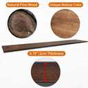 Industrial Pipe Shelving Pine Shelf,Pipe Shelves with Wood Planks,Wall Mounted Bookshelf,Floating Bar Shelves(3 Tier 42In)