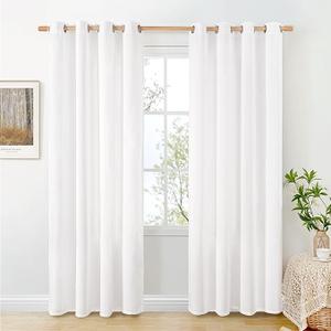 BGment Oatmeal Linen Curtains  Length 2 Panels Set for Living Room, Sand Semi Sheer Drapes Light Filtering No See Through Window Treatments with Grommet for Bedroom, Each Wide, 42x63