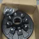 12"x 2" Trailer Brake Drum Kit 8 on 6.5" Replacement for 7000LBS Axle Hub Heavy Duty 8 Bolt Trailer Brake Hub Drum Assembly with 1/2"-20 Stud 25580, 14125A Drums 008-219-04-22004K