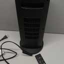 1500W Space Heaters for Indoor Use, PTC Ceramic Electric Heater Fast Heating with Remote, ECO, 59-95F Digital Thermostat, Child Lock, 24H Timer, Oscillating Portable Electric Heater for Large Room (BLACK)