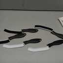 Hard Bristle Crevice Cleaning Brush-Thin Gap Scrub Brush, Small Cleaning Brush, Grout Brush, Kitchen Brush, Cleaning Tools for Toilet, Bathroom, Sink, Home, Household, Window (6, Black)